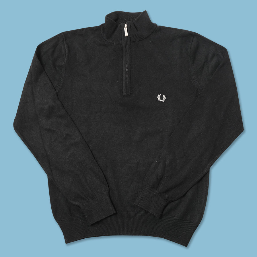 Vintage Fred Perry Q-Zip Sweater Small 