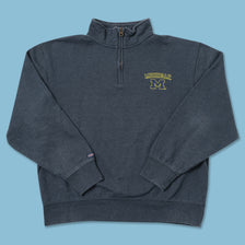 Vintage Michigan Wolverines Q-Zip Sweater XLarge 