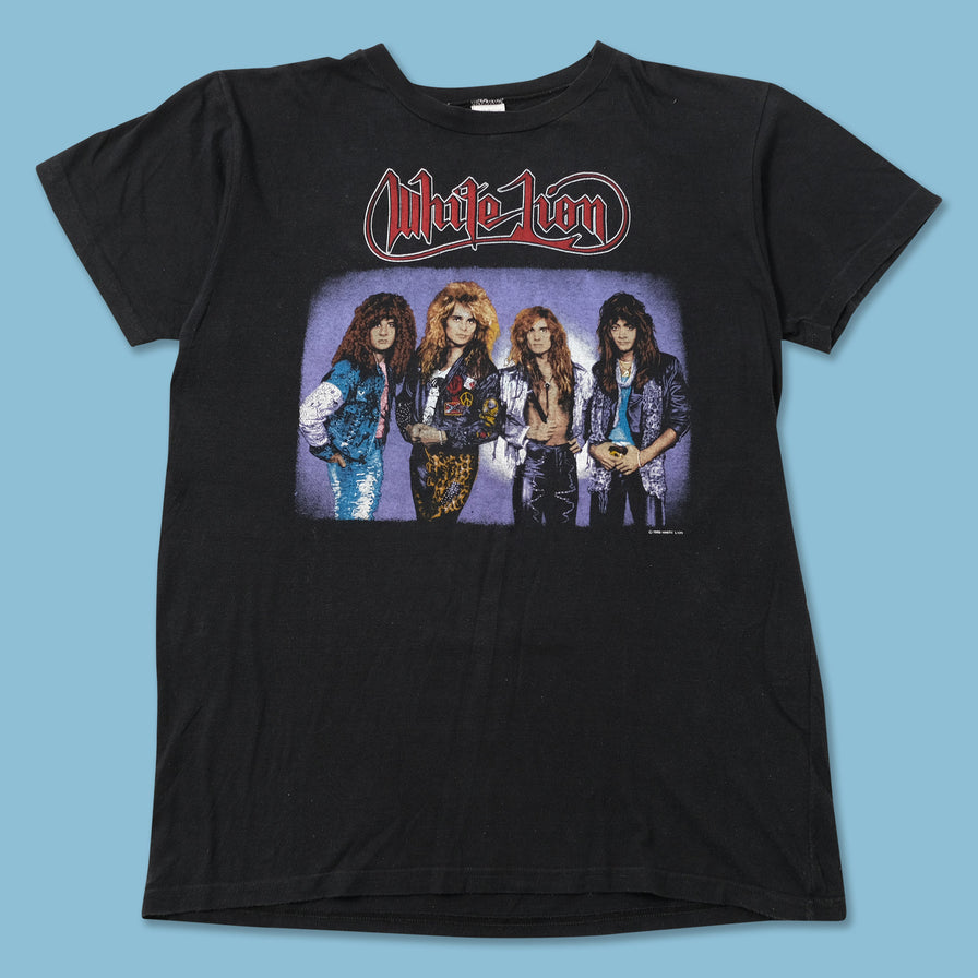 Vintage 1988 White Lion T-Shirt XLarge 