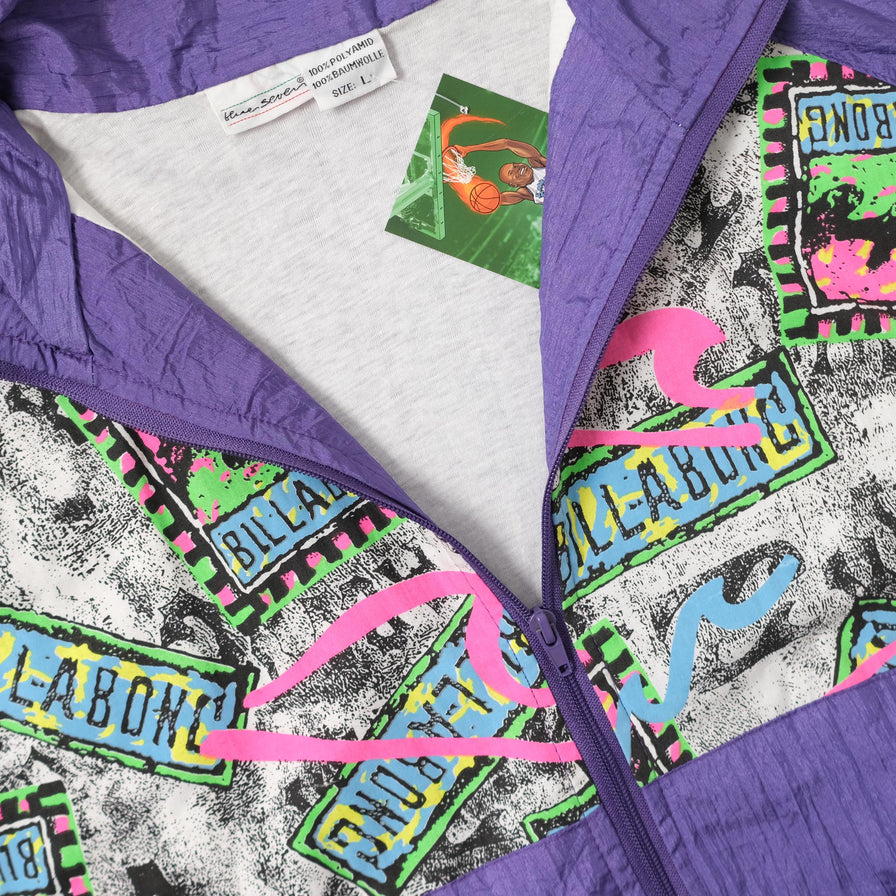 Vintage Pattern Track Jacket Large 