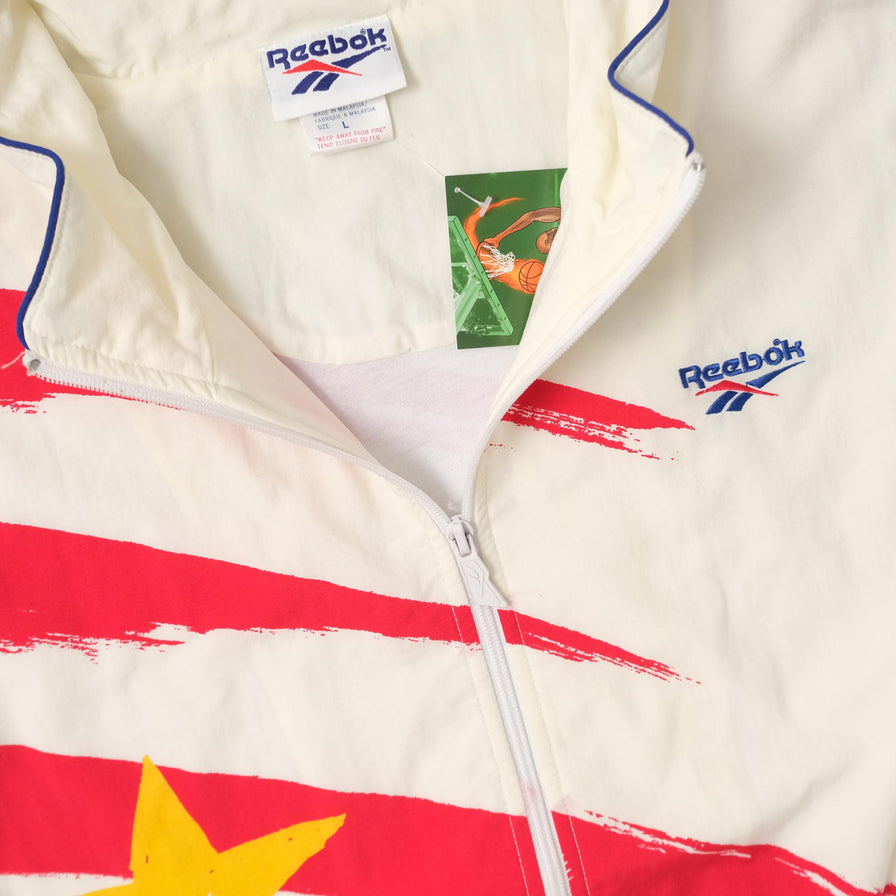 Vintage DS Reebok USA Track Jacket Large 
