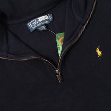 Vintage Polo Ralph Lauren Q-Zip Sweater XLarge 