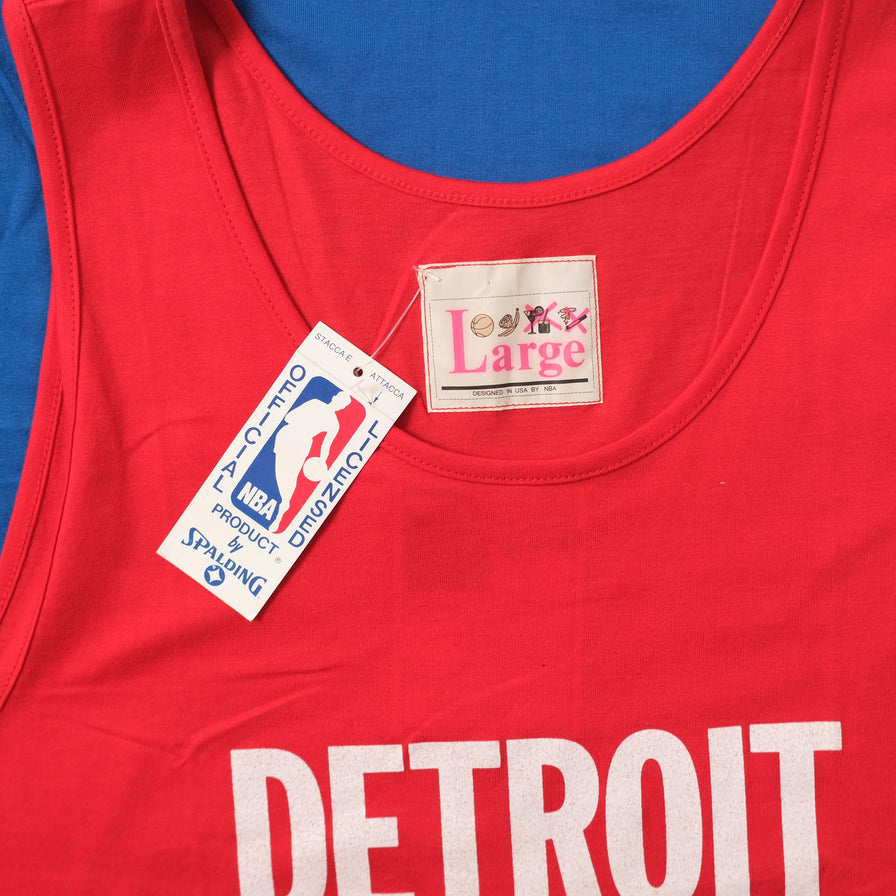 Vintage DS Detroit Pistons Tank Top Large 