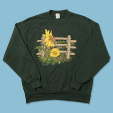 Vintage Flower Sweater Medium 