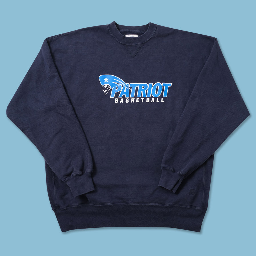Vintage Patriots Basketball Sweater XXL 