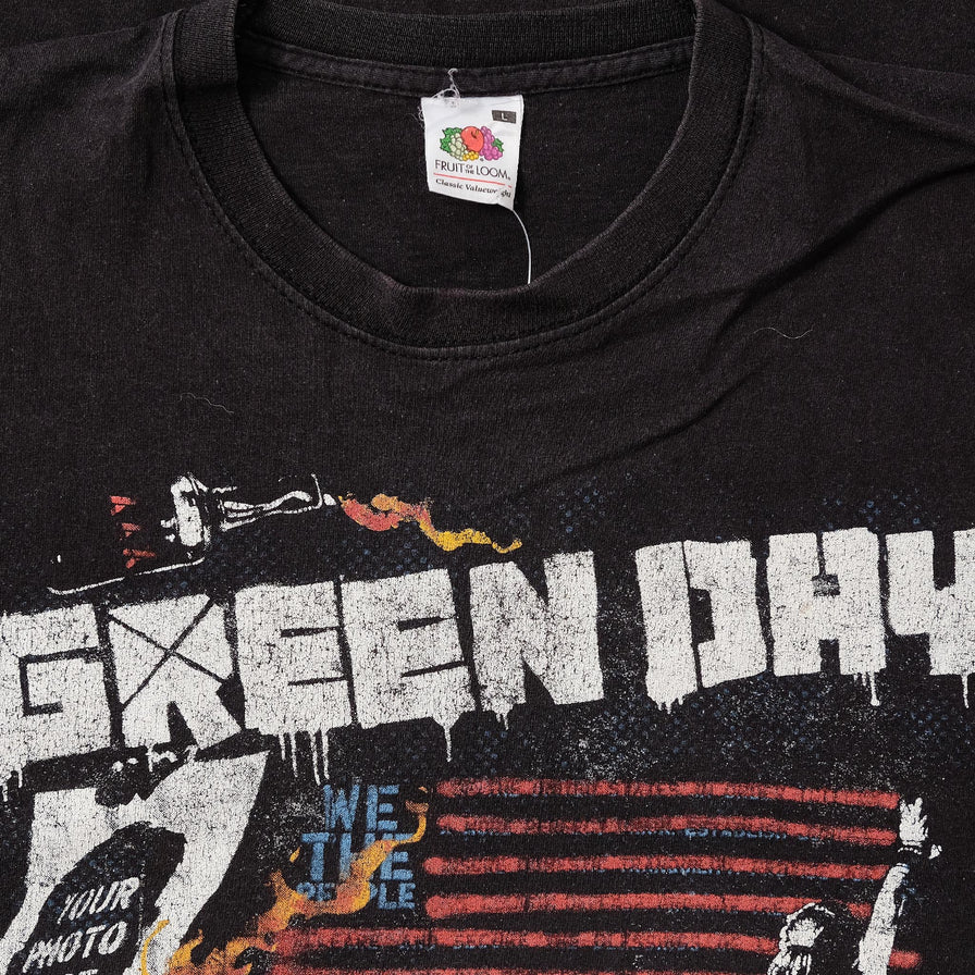 GREEN DAY Tシャツ BREAKDOWN TOUR 黒 ヴィンテージ T-shirt Green Day Tour 2009 - 21st Century Breakdown Shirt