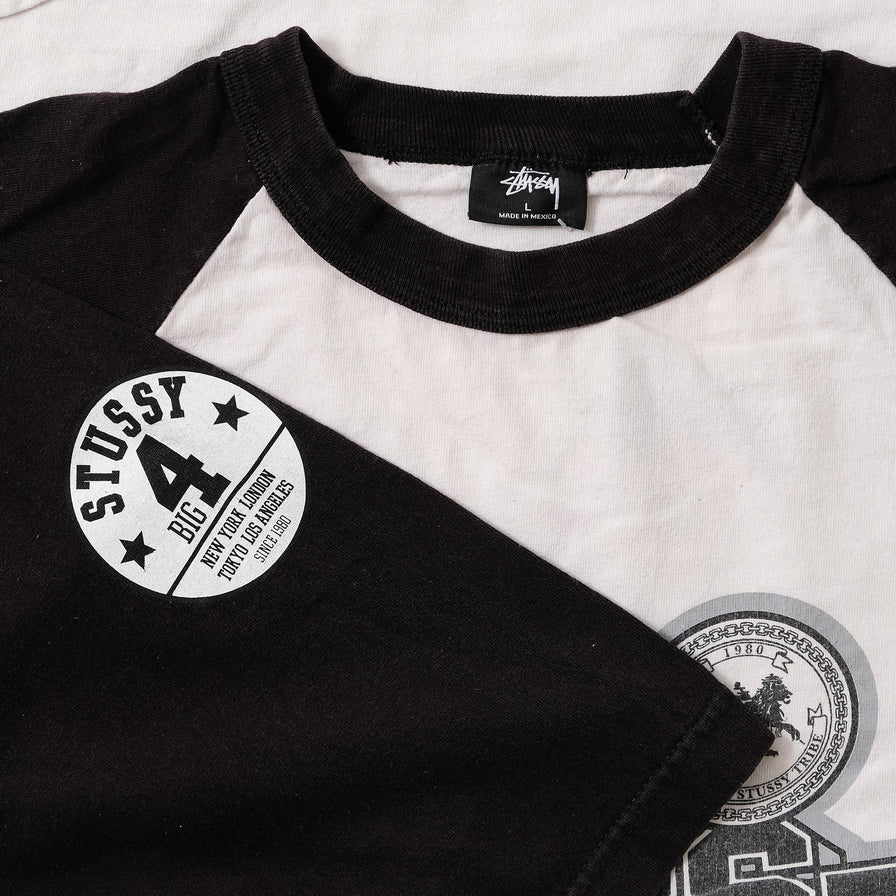 Stussy Raglan T-Shirt Large 