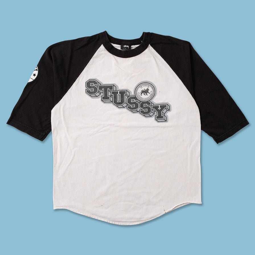Stussy Raglan T-Shirt Large | Double Double Vintage