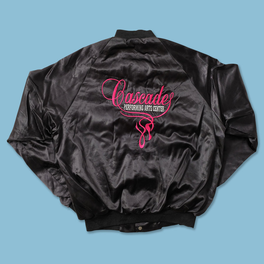 Vintage Women's Satin College Jacket Small 