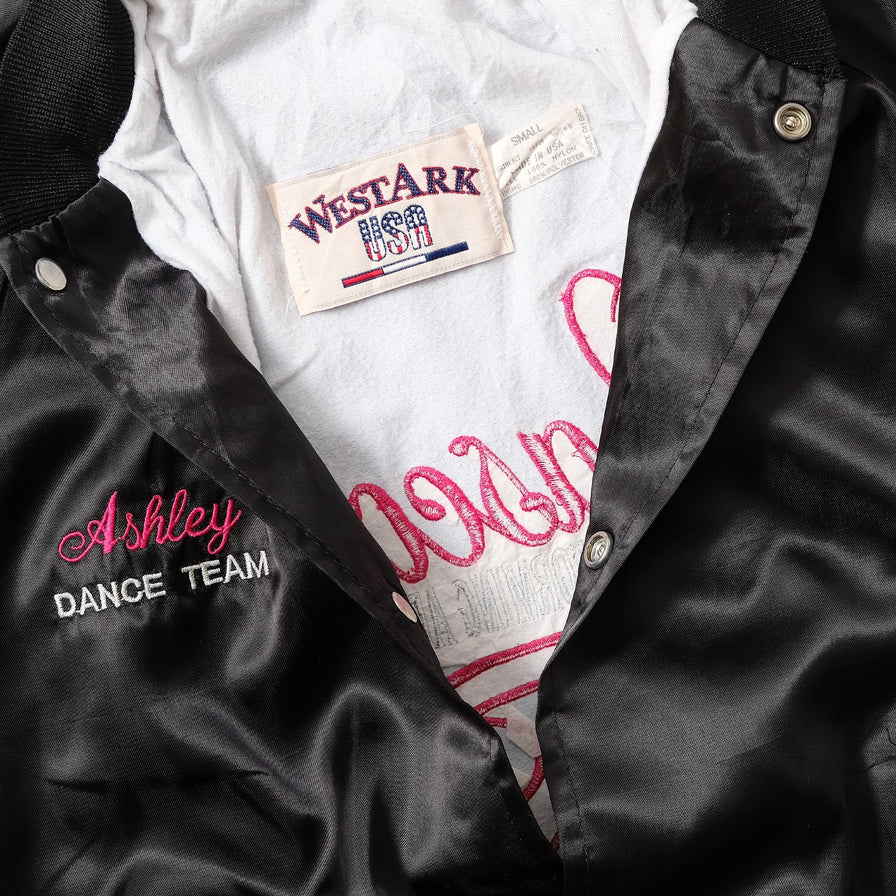 Vintage Women's Satin College Jacket Small 