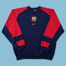 Vintage Nike FC Barcelona Pullover Large 