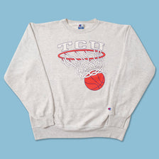 Vintage Champion TCU Basketball Sweater XLarge 