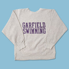 Vintage Garfield Swimming Sweater Large 