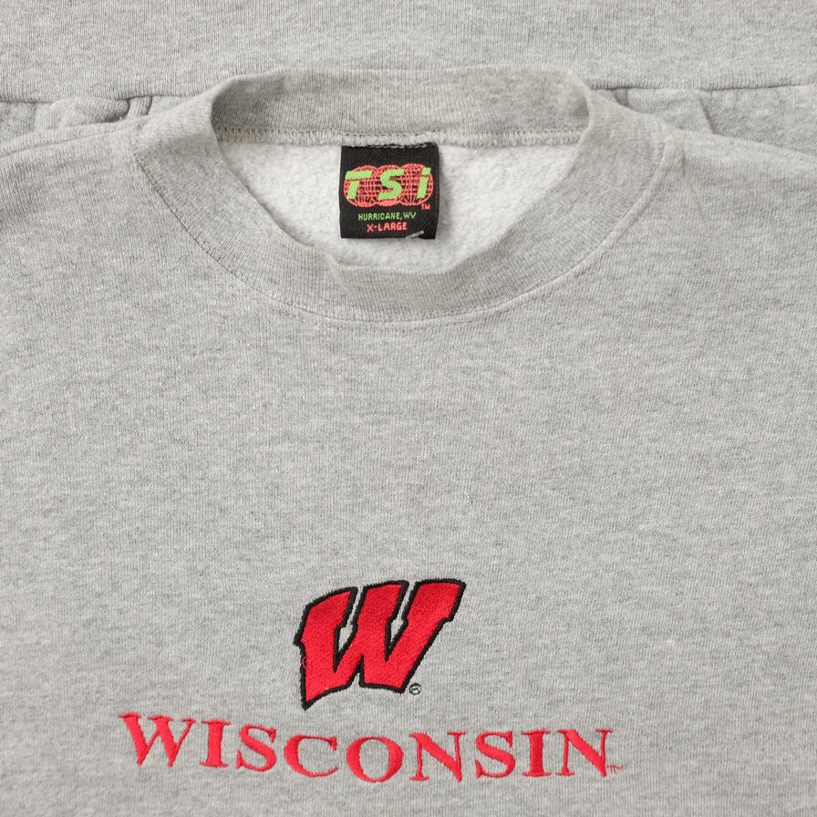 Vintage Wisconsin Badgers Sweater XLarge 