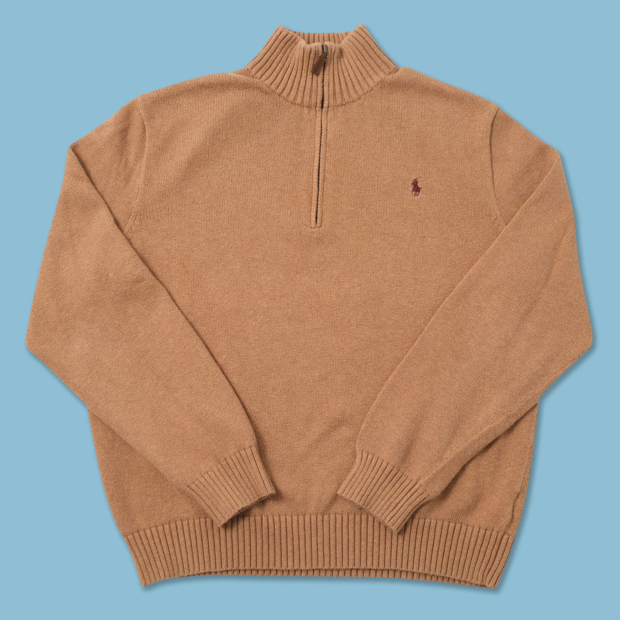 Polo Ralph Lauren Q-Zip Knit Sweater XLarge 