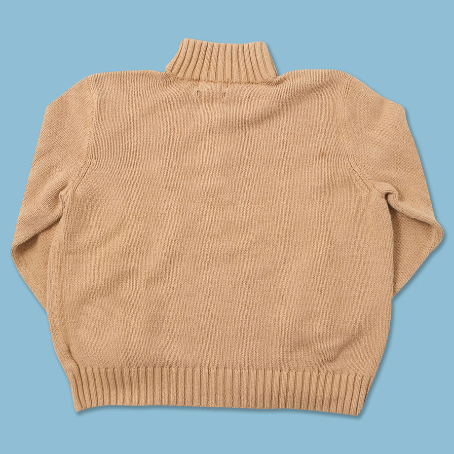 Vintage Polo Ralph Lauren Q-Zip Knit Sweater XLarge 
