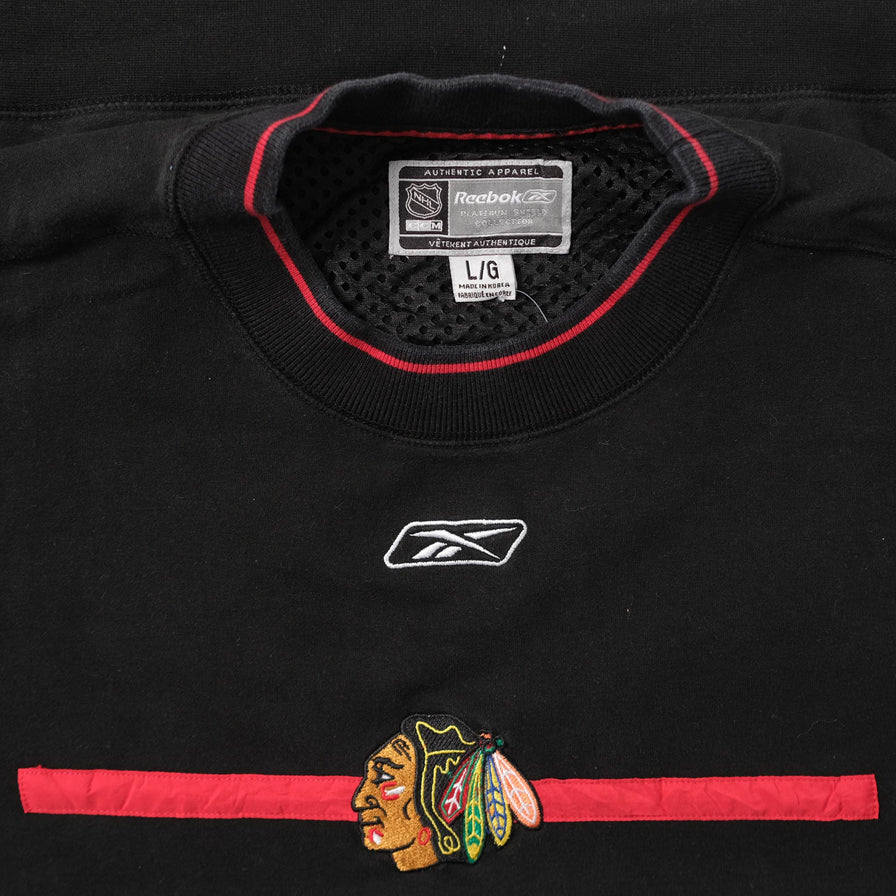 Vintage Reebok Chicago Blackhawks Sweater XLarge 