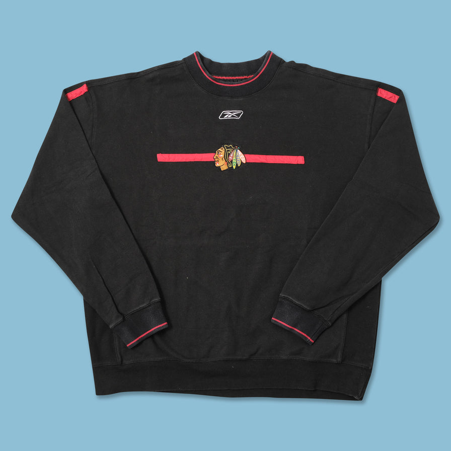 Vintage Reebok Chicago Blackhawks Sweater XLarge 