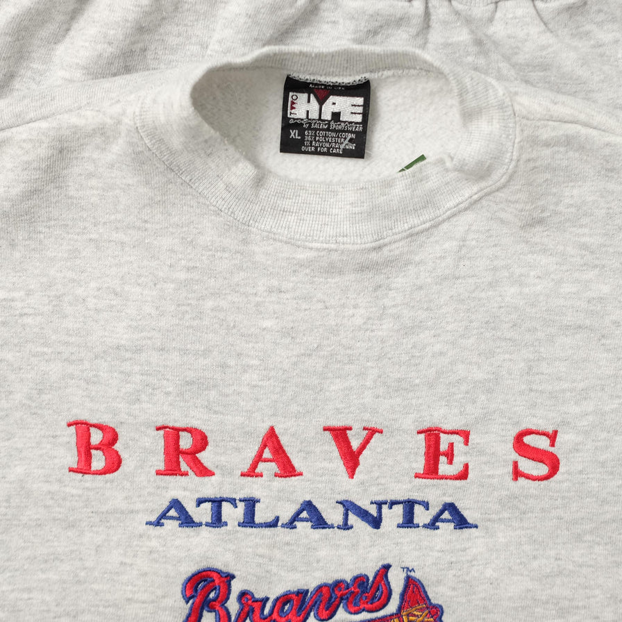 Vintage Atlanta Braves Sweater XLarge 