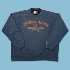 Vintage Starter Notre Dame Sweater XLarge 