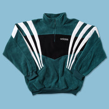 Vintage DS adidas Q-Zip  Fleece Sweater XLarge 