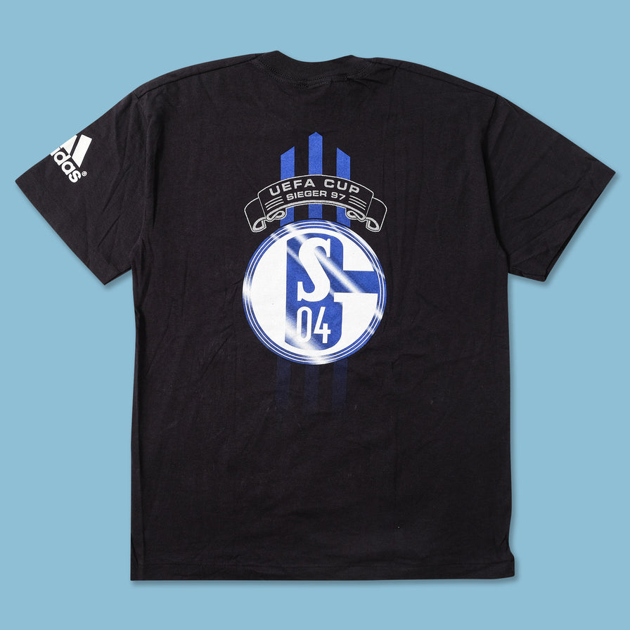1997 DS adidas Schalke 04 Uefa Cup T-Shirt Small | Double