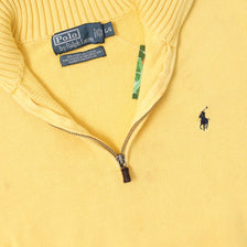 Vintage Polo Ralph Lauren Q-Zip Knit Sweater Medium