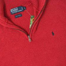 Vintage Ralph Lauren Q-Zip Knit Sweater Small