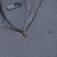 Vintage Polo Ralph Lauren Q-Zip Knit Sweater Large 