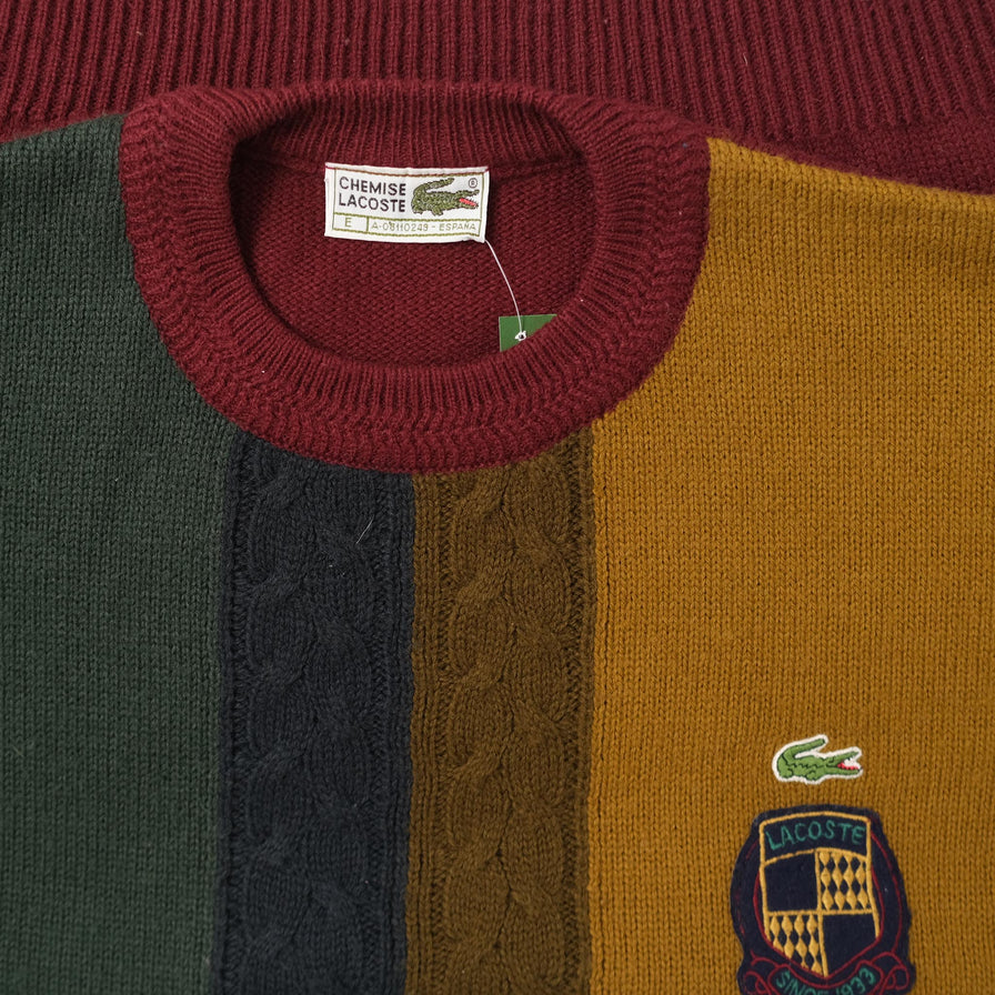 Vintage Lacoste Knit Sweater Large 