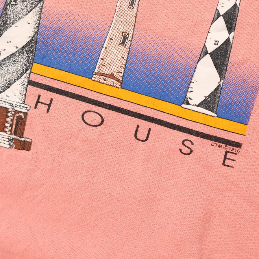 Vintage Lighthouse Sweater Large 