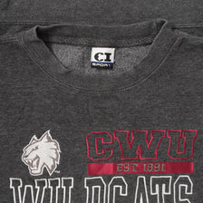 Vintage CWU Wildcats Sweater Medium 