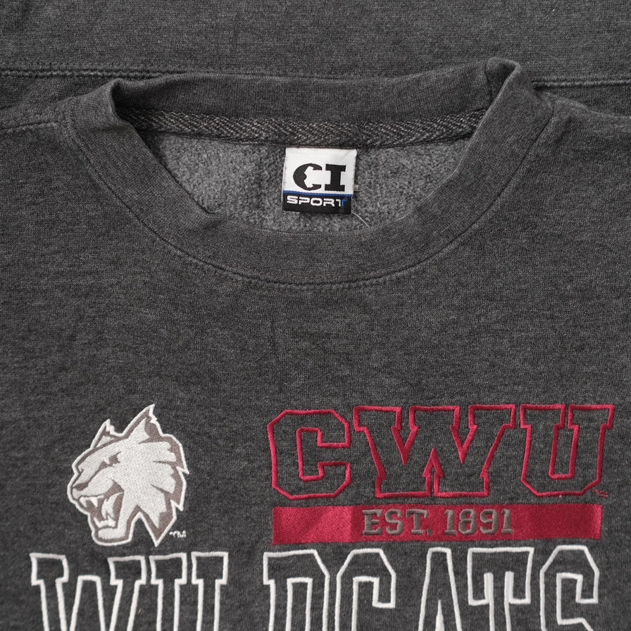 Vintage CWU Wildcats Sweater Medium 