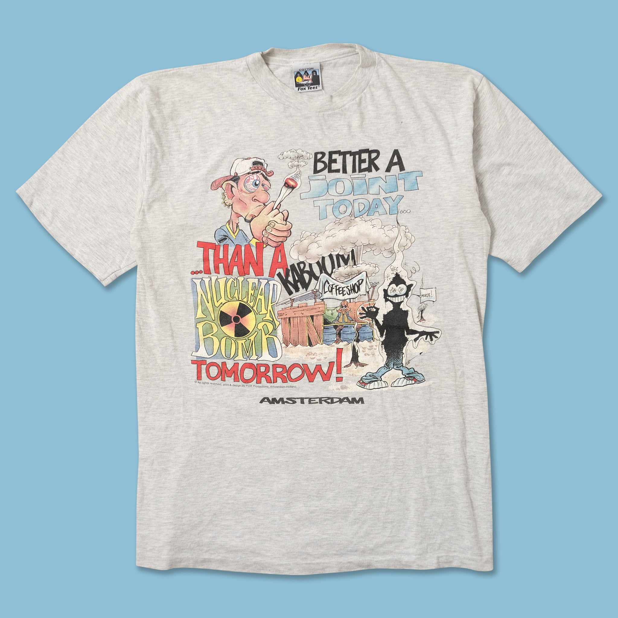 Vintage Amsterdam Coffee Shop T-Shirt Medium Double Double Vintage