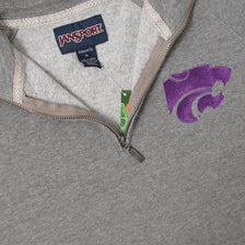 Vintage Kansas State Wildcats Q-Zip Sweater Medium 