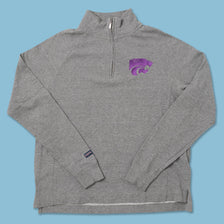 Vintage Kansas State Wildcats Q-Zip Sweater Medium 