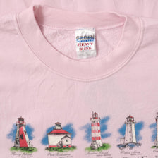 Vintage Lighthouse Sweater XLarge 