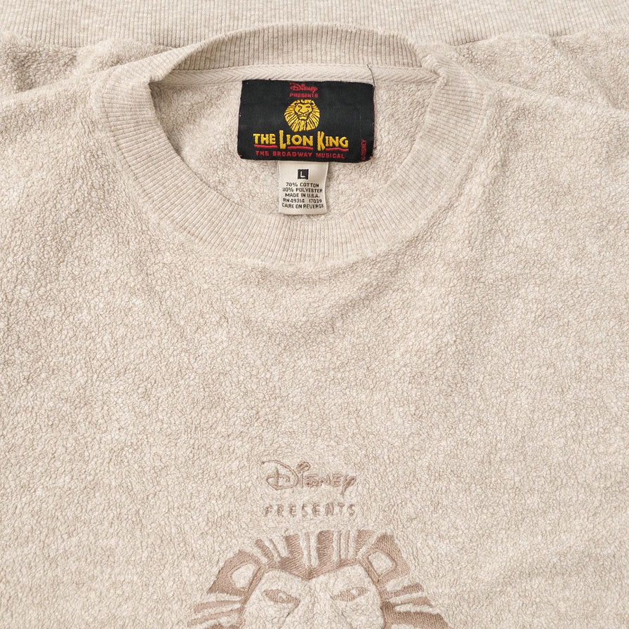 Vintage Lion King Musical Sweater XLarge 