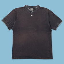 Vintage Nike Mini Swoosh V-Neck T-Shirt Medium 