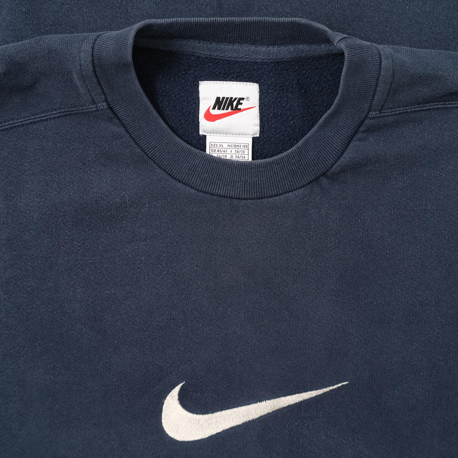 Vintage Nike Basketball Embroidered Center Swoosh Logo Athletic T-Shirt XL
