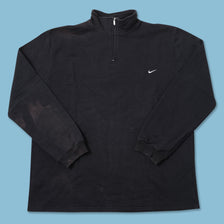 Vintage Nike Mini Swoosh Q-Zip Sweater XLarge 