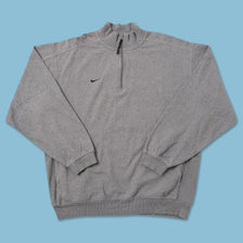 Vintage Nike Mini Swoosh Q-Zip Sweater Large 