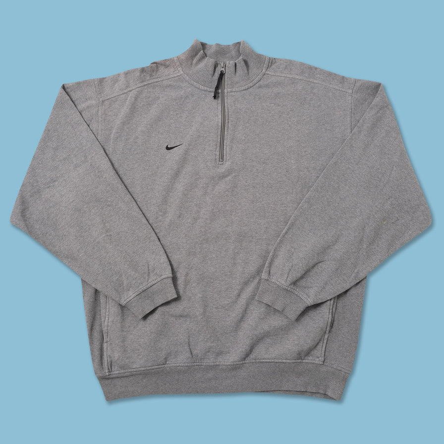 Vintage Nike Mini Swoosh Q-Zip Sweater Large 