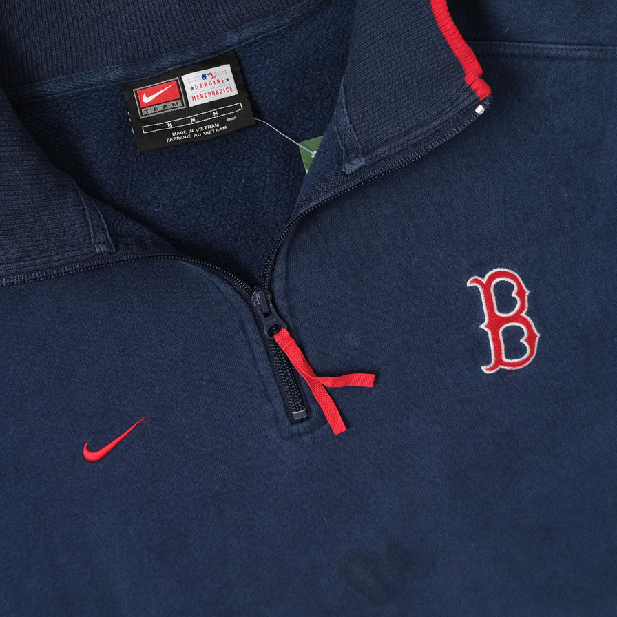 Vintage Nike Boston Red Sox Q-Zip Sweater XLarge 