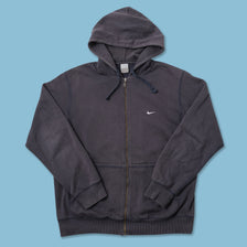Vintage Nike Mini Swoosh Zip Hoody XXLarge 