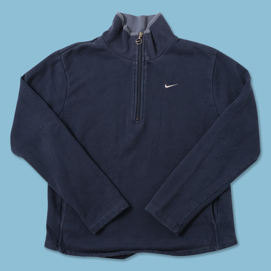 Vintage Nike Mini Swoosh Q-Zip Sweater Small 