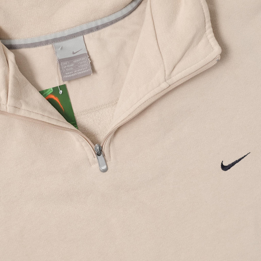 Vintage Nike Mini Swoosh Q-Zip Sweater Large 