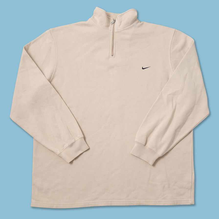 Vintage Nike Mini Swoosh Q-Zip Sweater Large 