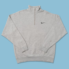 Vintage Nike Mini Swoosh Q-Zip Sweater Large 