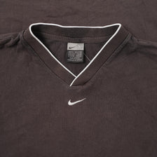 Vintage Nike Middle Swoosh V-Neck T-Shirt XLarge 